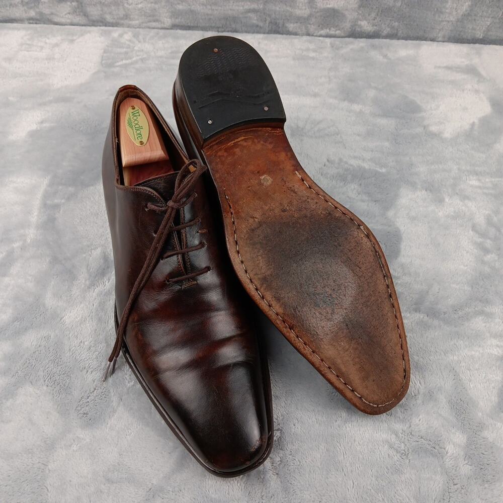 Magnanni Crucero Wholecut Oxford Shoes Men's Size 9.5 M Cognac Leather 18576 - Picture 6 of 16